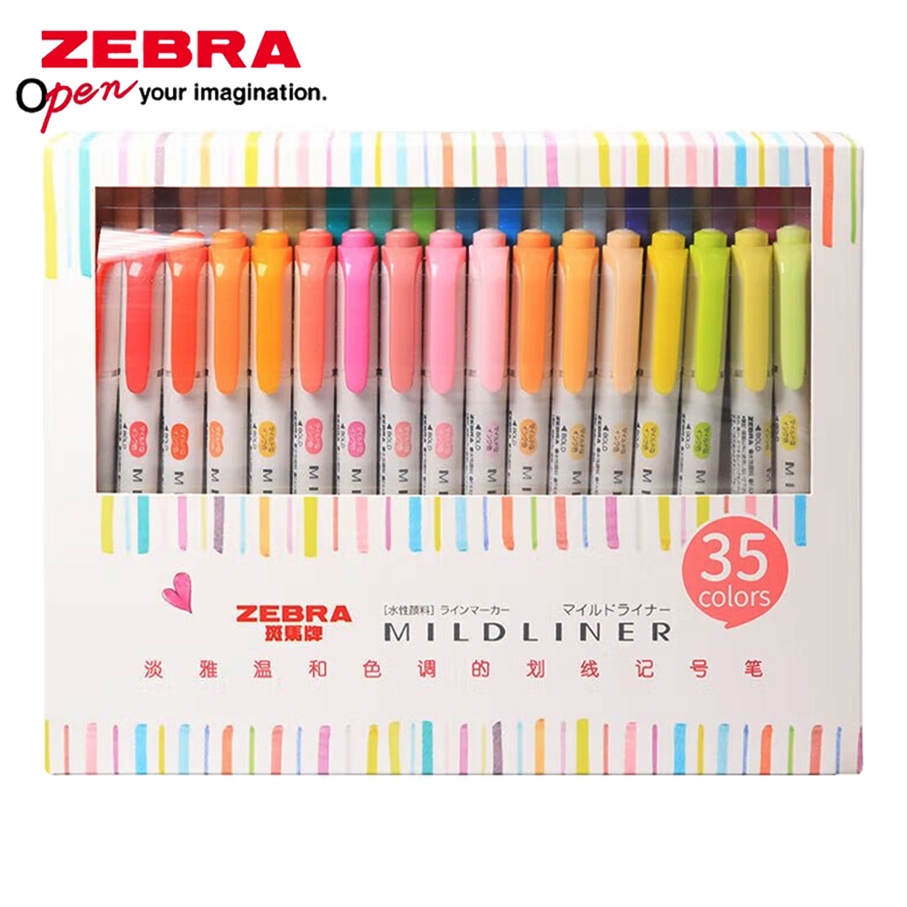 Zebra Pen Mildliner - 35 สี ZEBRA Mildliner Highlander ชุด