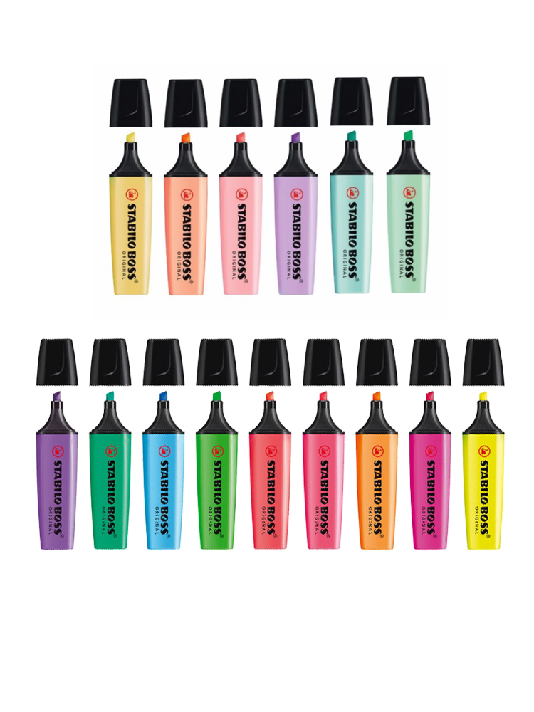 Stabilo Marker Boss - STABILO BOSS Pastel ปากกาเน้นข้อความข้อความเครื่องหมายเทคโนโลยี