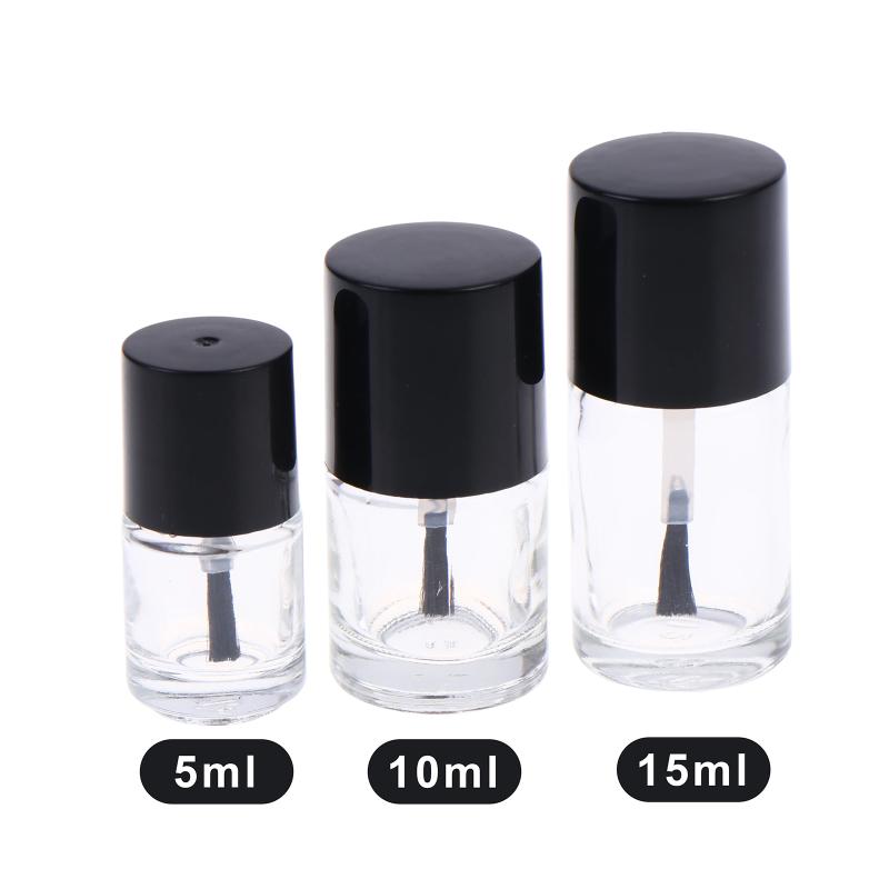 Gel Refill Pack - ● 1/2 ชิ้น 5/10/15 มล. ขวดเปล่าสำหรับยาทาเล็บพร้อมแปรง