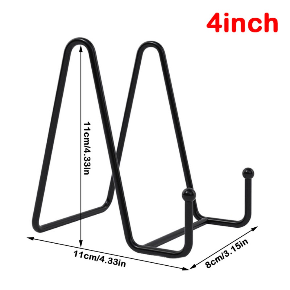 Magazine Holder Rack - ที่วางนิตยสารโลหะสีดำขนาด 3/4/6 นิ้ว ทนทาน พร้อมแผ่นกันลื่น ชั้นวางชาม