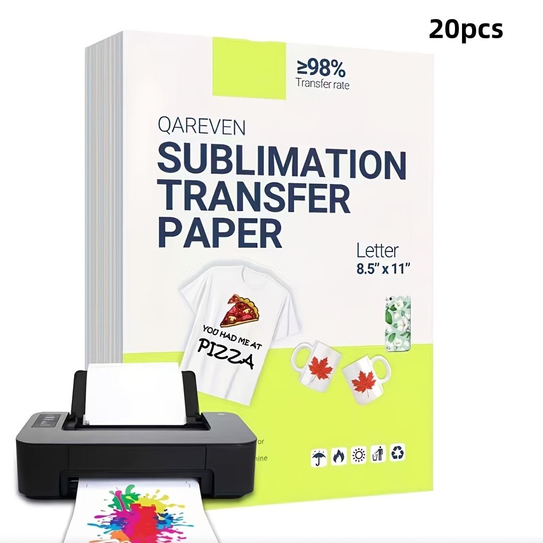Ink Blotter Paper - 5/10/20/100 กระดาษทรานเฟอร์แบบซับลิเมชั่น ขนาด A4 แบบเปล่า, ดีไซน์