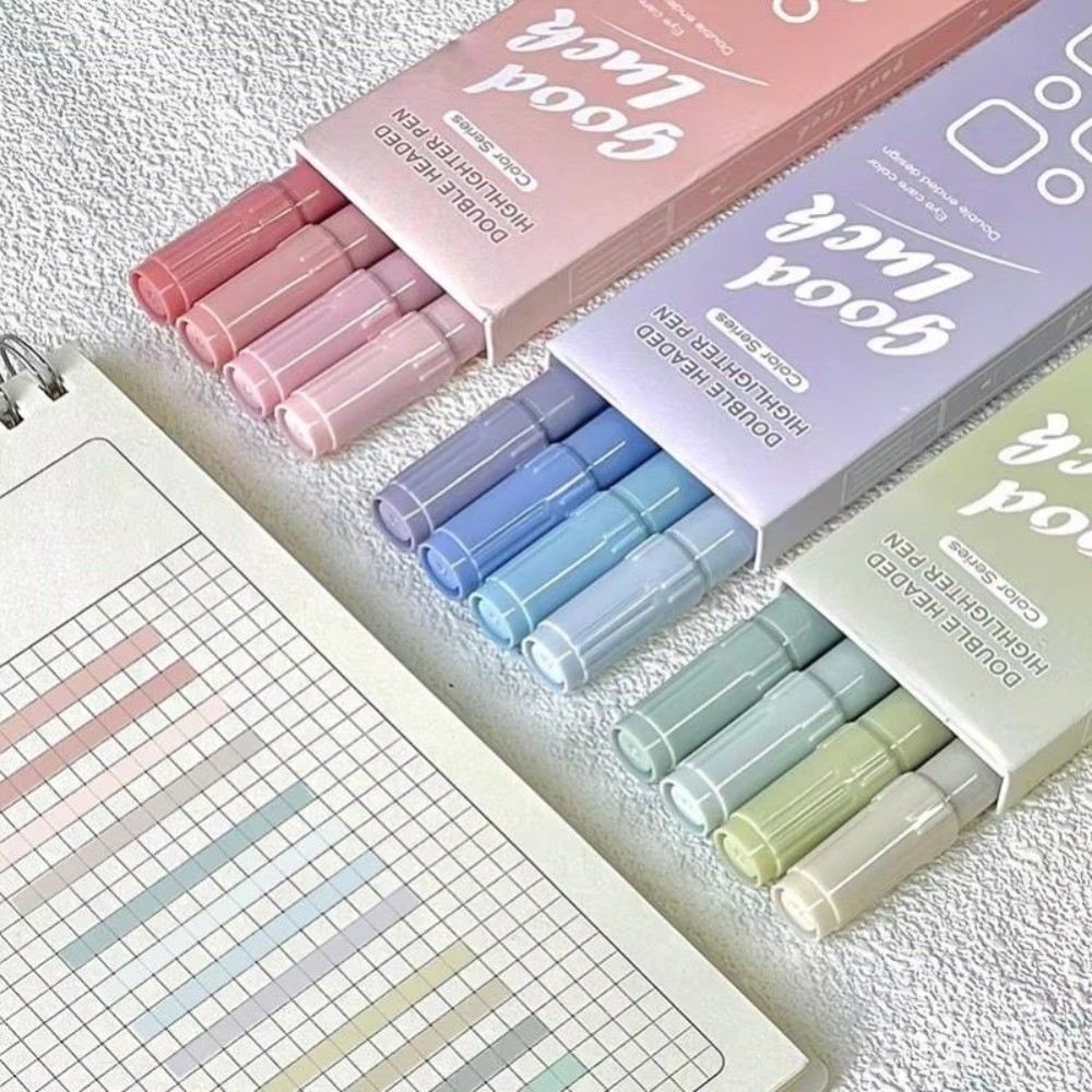 ปากกาไฮไลท์แบบสองหัว 4 ชิ้น/ชุ - Correction Pen Fine บทวิจารณ์และราคา
