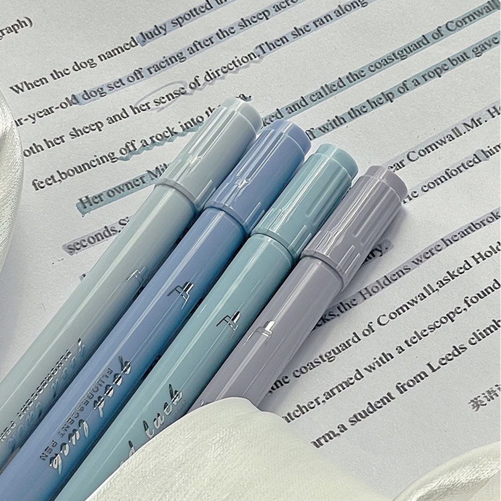 ปากกาไฮไลท์แบบสองหัว 4 ชิ้น/ชุ - Correction Pen Fine บทวิจารณ์และราคา