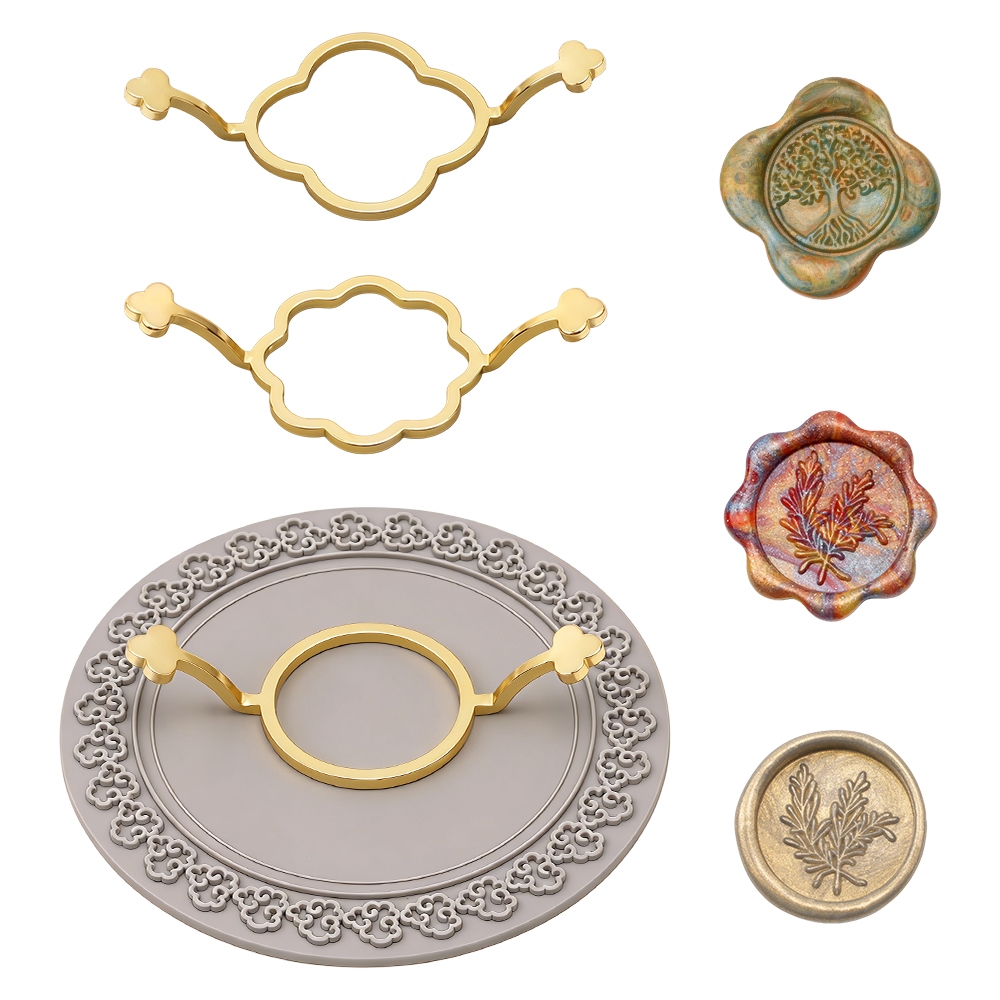 ชุดแม่พิมพ์ตราประทับขี้ผึ้ง 3  - Wax Seal Stamp Set บทวิจารณ์และราคา
