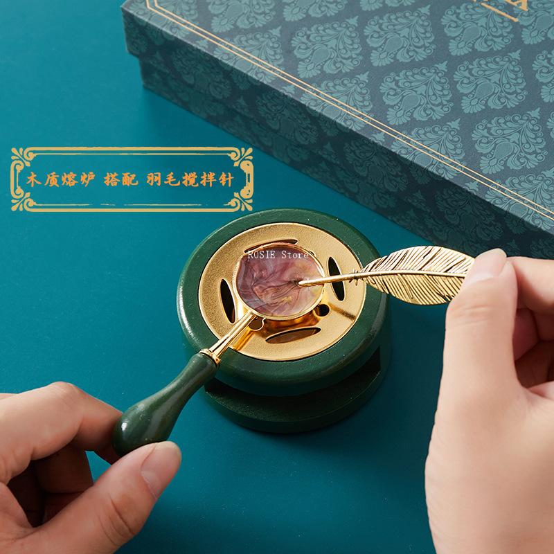 WAX Seal ชุดแสตมป์เคลือบแสตมป์ - Wax Seal Stamp Set บทวิจารณ์และราคา