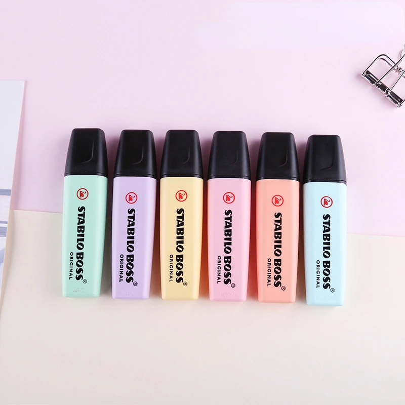 6 สี STABILO BOSS Macaron สี H - Stabilo Marker Boss บทวิจารณ์และราคา