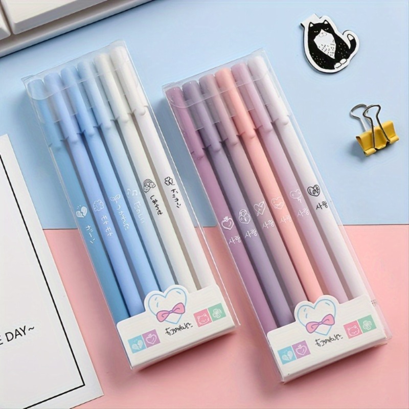 6 ชิ้น/เซ็ต ปากกาเจล 1 กล่องบร - Correction Pen Fine บทวิจารณ์และราคา