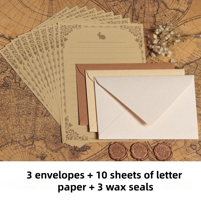16 ชิ้น/ชุด ซองจดหมายผ้าลินินว - Wax Seal Stamp Set บทวิจารณ์และราคา