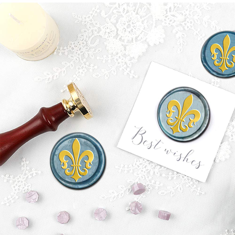 1 PC รูปไข่/รอบ/สแควร์ผสม WAX  - Wax Seal Stamp Set บทวิจารณ์และราคา