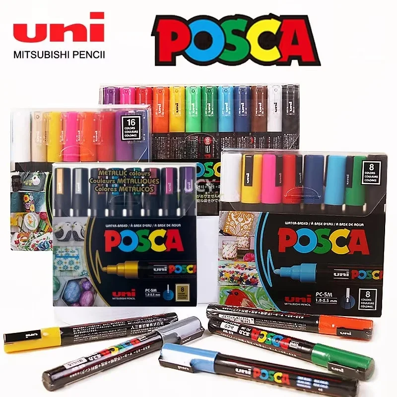 Uni Posca Art Marker ชุด 7/8/1 - Correction Pen Fine บทวิจารณ์และราคา