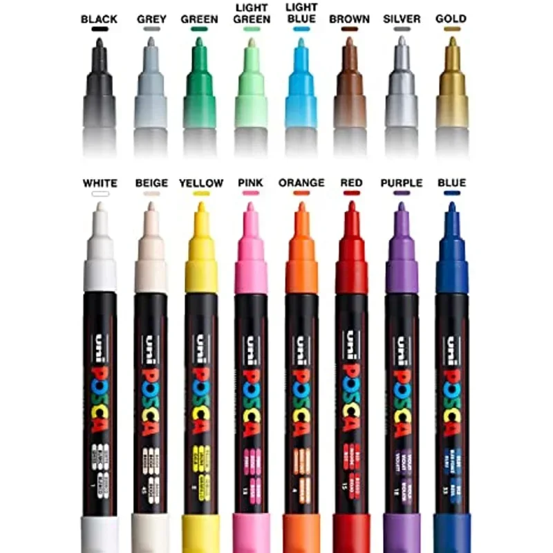 Uni Posca Art Marker ชุด 7/8/1 - Correction Pen Fine บทวิจารณ์และราคา