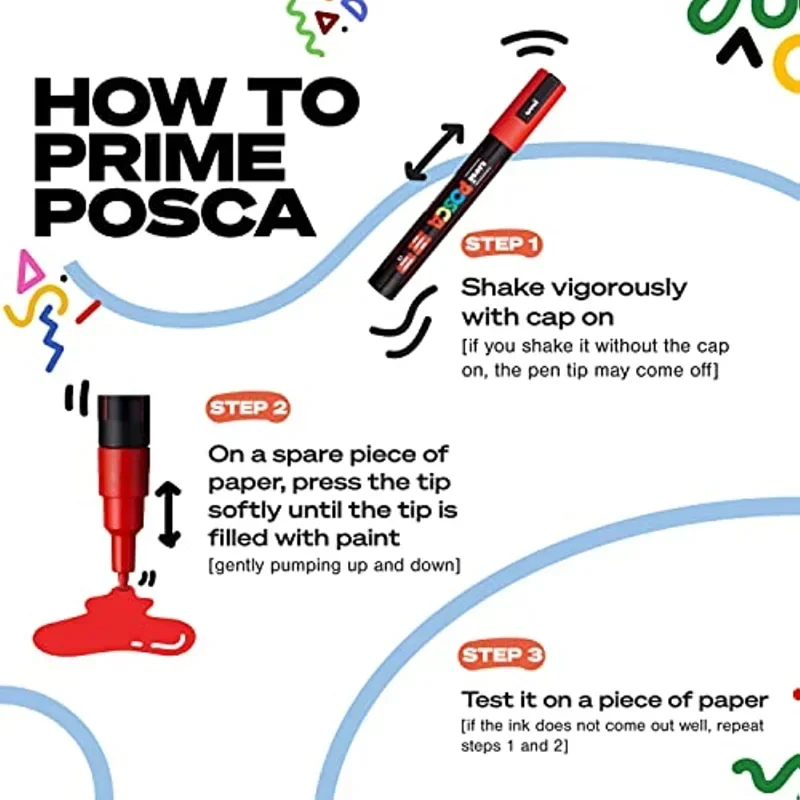 Uni Posca Art Marker ชุด 7/8/1 - Correction Pen Fine บทวิจารณ์และราคา