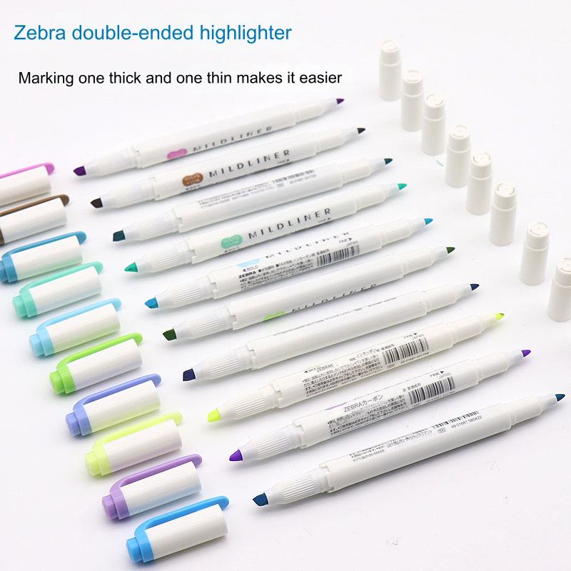 ZEBRA 25/35 สี Mildliner Highl - Zebra Pen Mildliner บทวิจารณ์และราคา