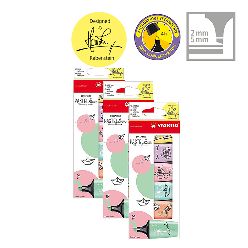 STABILO BOSS MINI Pastellove - - Stabilo Marker Boss บทวิจารณ์และราคา