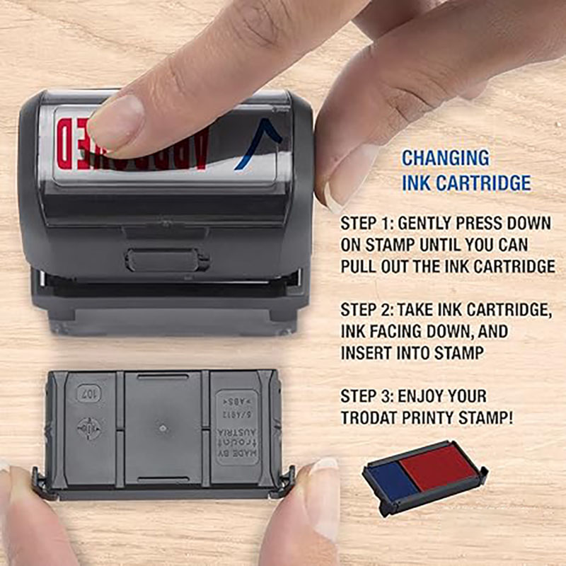 แสตมป์แบบกดลายสี่เหลี่ยมผืนผ้า - Rubber Date Stamp บทวิจารณ์และราคา