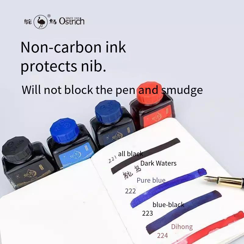 หมึกปากกาหมึกซึมออสทริช 2-ซีรี - Fountain Pen Bottled Ink บทวิจารณ์และราคา
