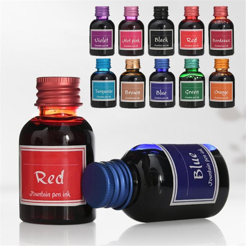 10 สี 1 ขวดสีสันสดใส 30ml Foun - Fountain Pen Bottled Ink บทวิจารณ์และราคา