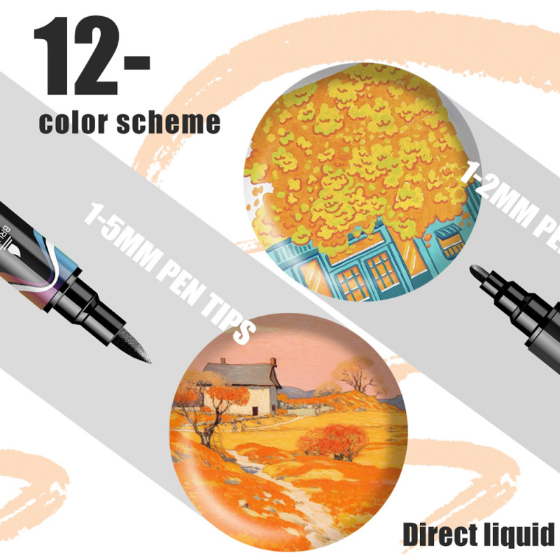 ปากกาสีอะคริลิค หัวคู่ แบบพู่ก - Correction Pen Fine บทวิจารณ์และราคา