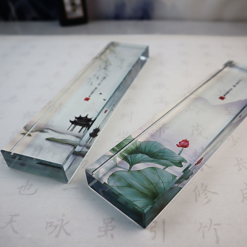 Glass Paperweight จีนแบบดั้งเด - Book Weight Glass บทวิจารณ์และราคา