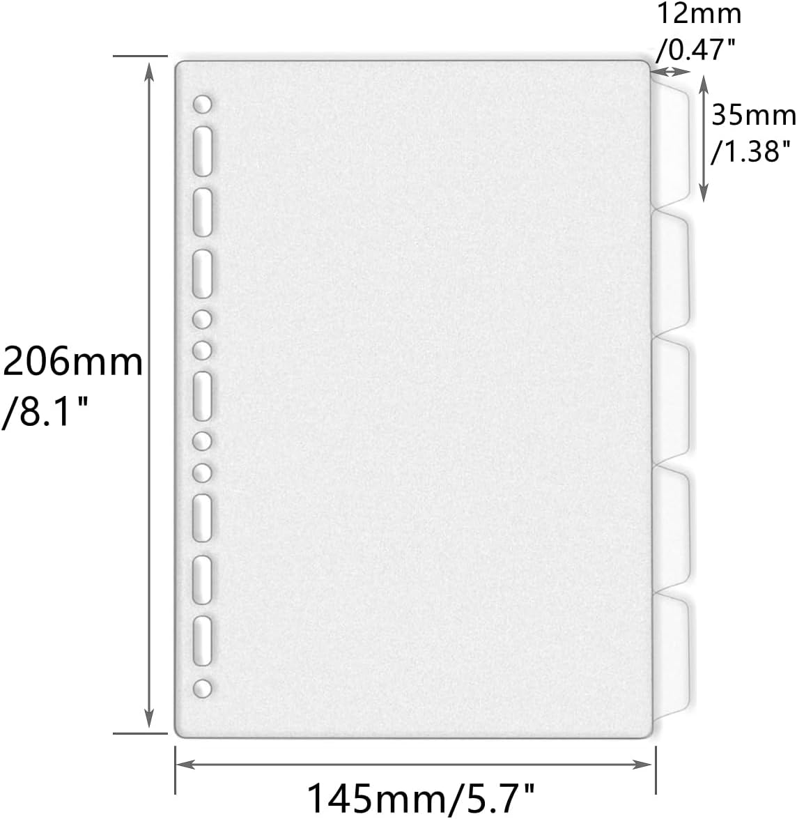 แผ่นแบ่งแฟ้ม A4 A5 B5 แบบเจาะร - Tab Divider A4 บทวิจารณ์และราคา