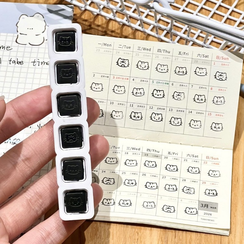 ตราประทับลายการ์ตูนแมวน่ารัก แ - Rubber Date Stamp บทวิจารณ์และราคา
