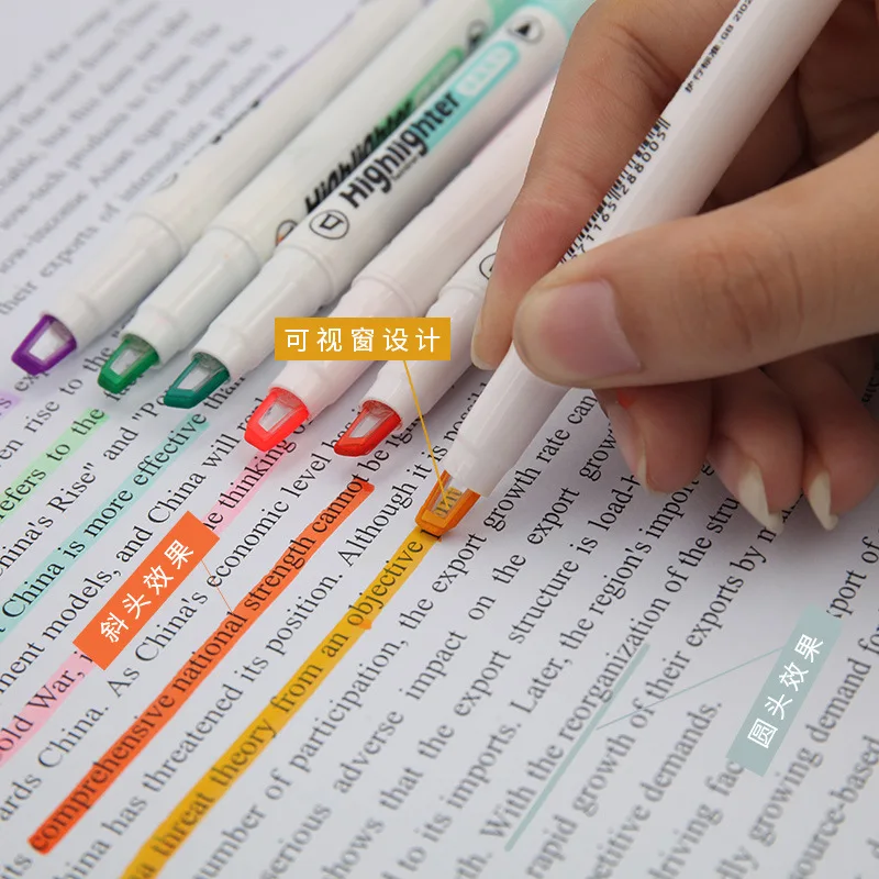 6 สี/ชุดที่ไม่ซ้ํากัน Window T - Stabilo Marker Boss บทวิจารณ์และราคา
