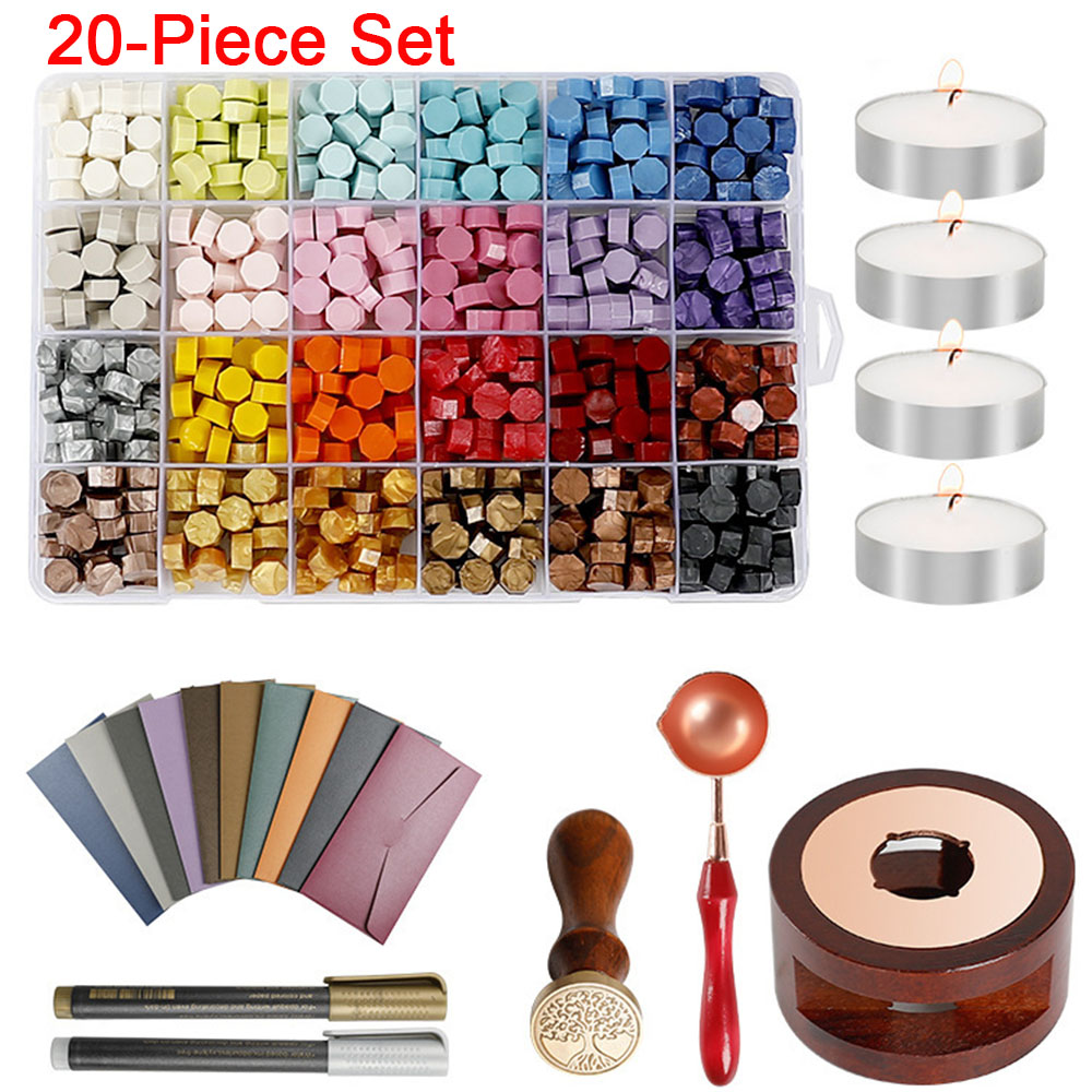 ชุดตราประทับขี้ผึ้ง 20 ชิ้น/ชุ - Wax Seal Stamp Set บทวิจารณ์และราคา