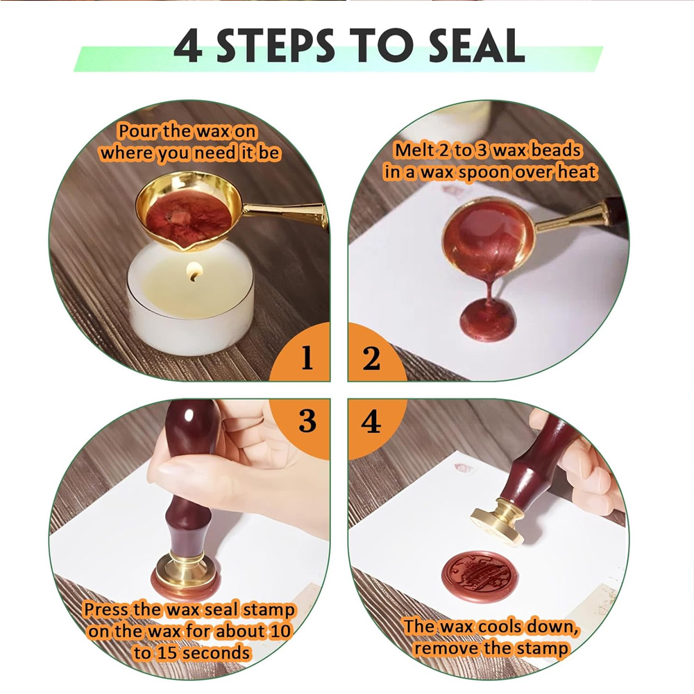 ชุดตราประทับขี้ผึ้ง 20 ชิ้น/ชุ - Wax Seal Stamp Set บทวิจารณ์และราคา