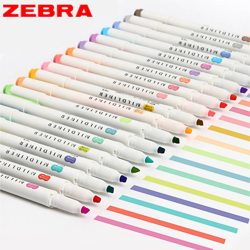 ปากกาเขียนด้วยลายมือ Zebra Mil - Zebra Pen Mildliner บทวิจารณ์และราคา
