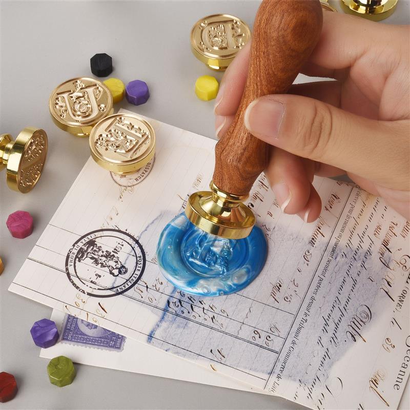 A-Z Vintage ขี้ผึ้งปิดผนึกแสตม - Wax Seal Stamp Set บทวิจารณ์และราคา
