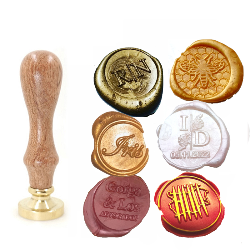 ตราประทับขี้ผึ้งทองเหลืองแบบกำ - Wax Seal Stamp Set บทวิจารณ์และราคา