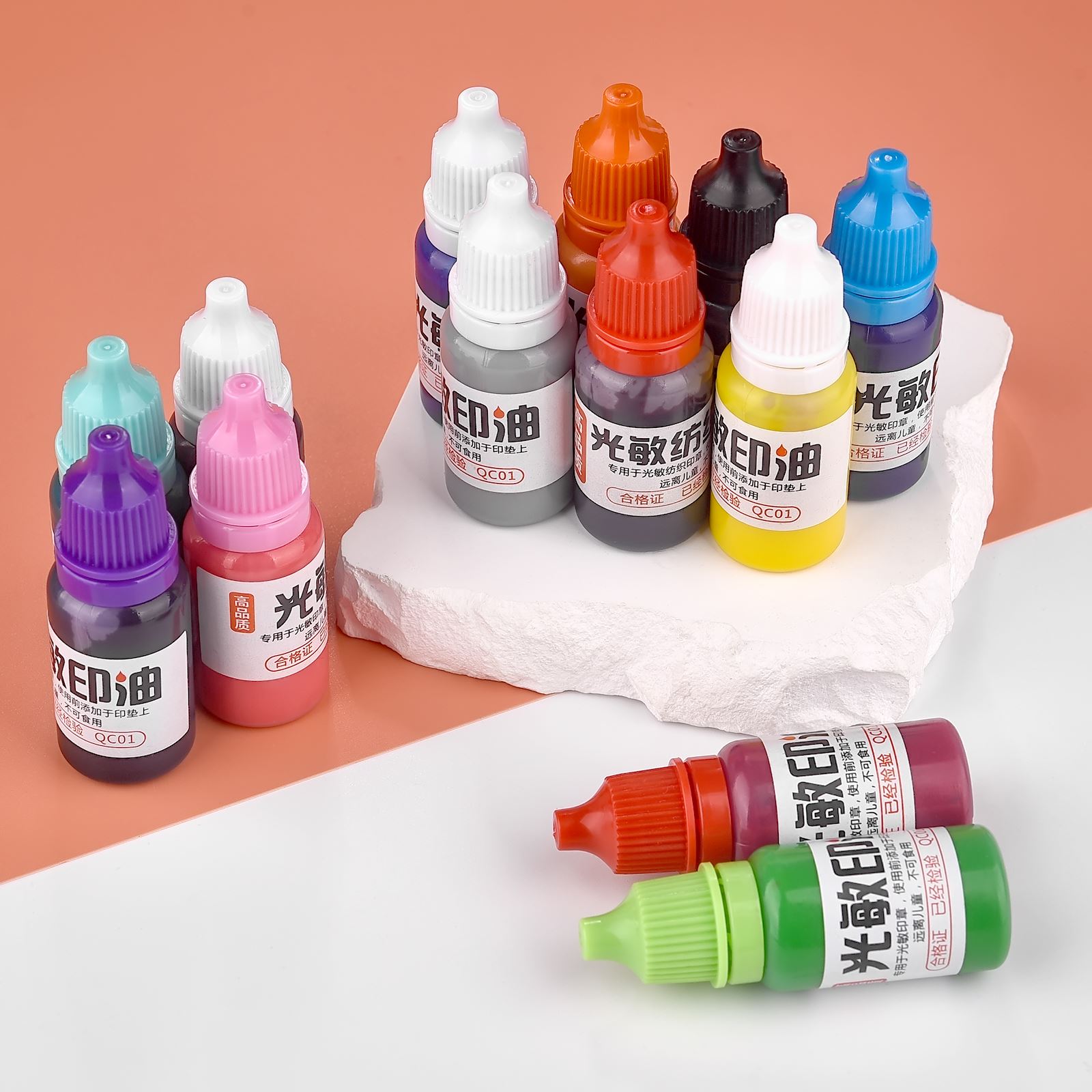 10ml หมึกเติม 13 สียางแสตมป์น้ - Rubber Date Stamp บทวิจารณ์และราคา