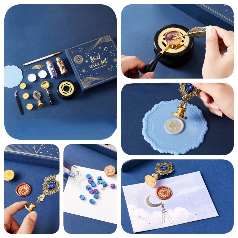 ชุดตราประทับเคลือบแลคเกอร์ลายด - Wax Seal Stamp Set บทวิจารณ์และราคา