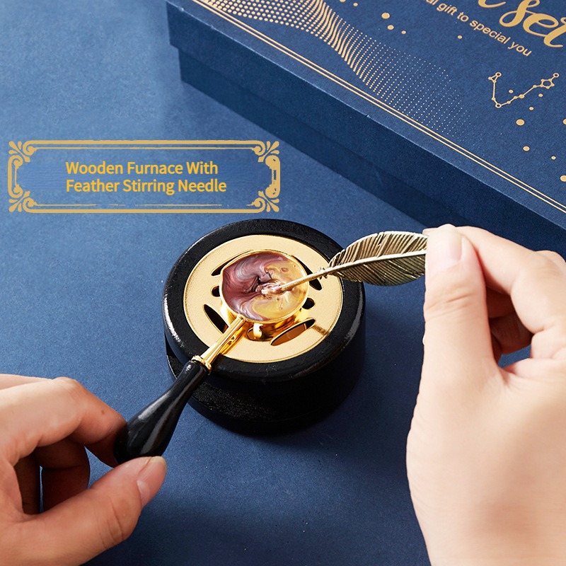 ชุดตราประทับเคลือบแลคเกอร์ลายด - Wax Seal Stamp Set บทวิจารณ์และราคา